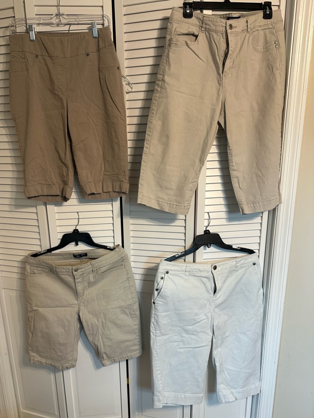 Four pairs size 12 women’s shorts and capri